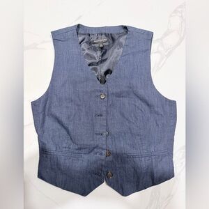 Banana Republic Charcoal blue Vest